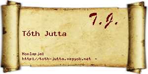 Tóth Jutta névjegykártya